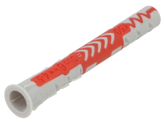 Plastic anchor; without screw; 6x50; DUOPOWER; 100pcs; 6mm Plastic anchor; without screw; 6x50; DUOPOWER; 100pcs; 6mm